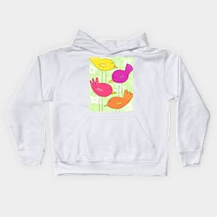 Colorful Birds Kids Hoodie